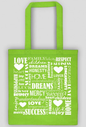 Torba Love, Family, Happiness biel