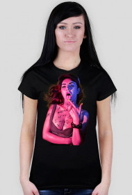 Koszulka damska z twarzą CHARLI XCX
