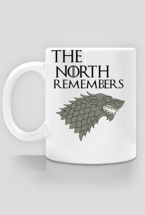 Kubek "The North remembers" Biały
