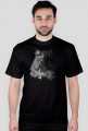 mrrroczna koszulka z kotem - męska