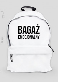 BAGAŻ EMOCJONALNY - plecak duży biały