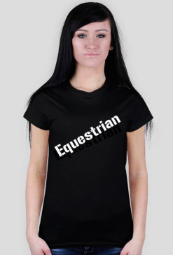 Equestrian Damska Koszulka Czarna