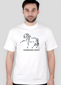 Andalusian Biała Męska Koszulka