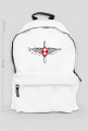AeroStyle - plecak biały z szachownicą lotniczą