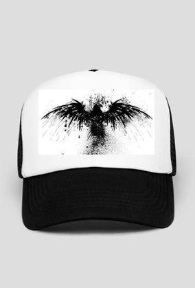 CZAPKA Z DASZKIEM - NAMALOWANY JASTRZĄB