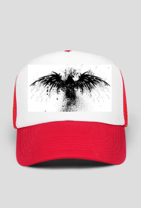 CZAPKA Z DASZKIEM - NAMALOWANY JASTRZĄB