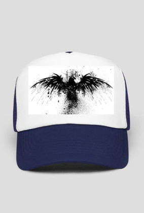 CZAPKA Z DASZKIEM - NAMALOWANY JASTRZĄB