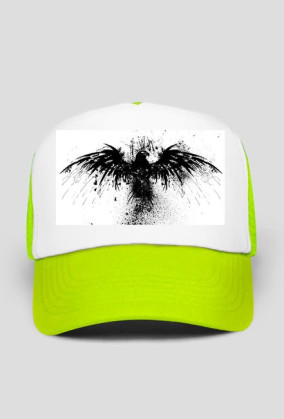 CZAPKA Z DASZKIEM - NAMALOWANY JASTRZĄB