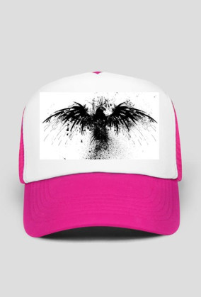 CZAPKA Z DASZKIEM - NAMALOWANY JASTRZĄB