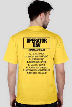 Koszulka Operatora UAV / PILOT UAV