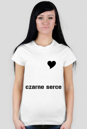 koszulka czarne serce