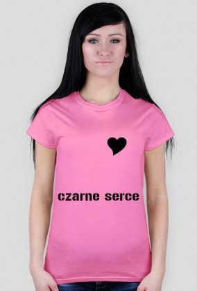koszulka czarne serce