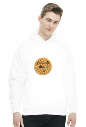 Friends don't lie - waffle bluza