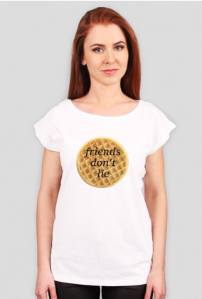 Friends don't lie - waffle koszulka