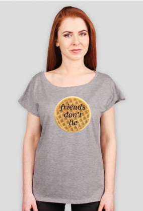 Friends don't lie - waffle koszulka