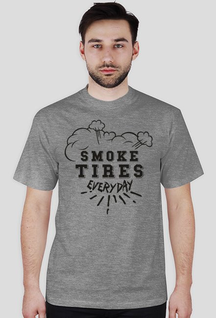 Smoke Tires t-shirt czarne