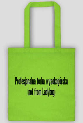 Torba z napisem