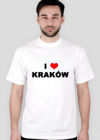 Koszulka I Love Kraków