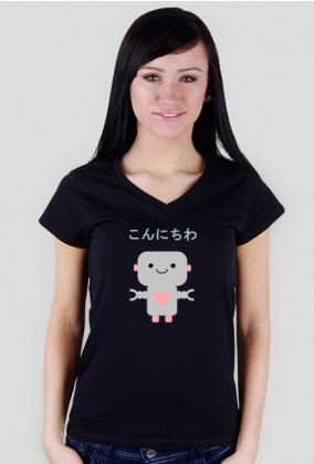 Hello Roboto - Koszulka z japonskim napisem