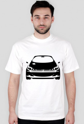 PEUGEOT 206 KOSZULKA MĘSKA BIAŁA