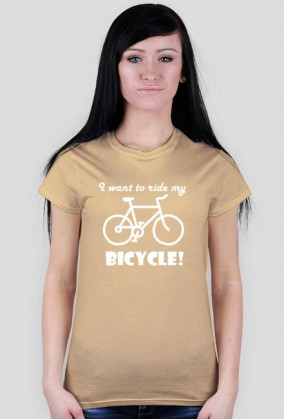 Koszulka I want to ride my bicycle