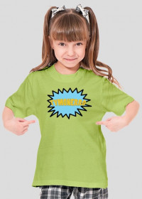 Zielona, dziewczęca koszulka z nadrukiem Tymonerro