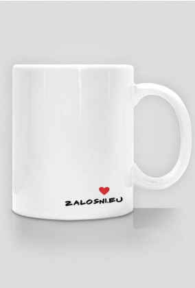 Kubek Love Zalosni.eu - dwu stronny nadruk