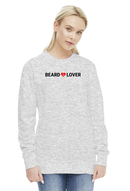 Bluza Beard Lover White/Grey