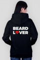 Bluza rozpinana z kapturem Beard Lover Black