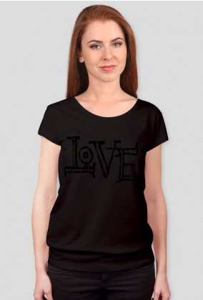 Luzna koszulka damska z napisem love