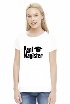 Obrona pracy magisterskiej prezent - koszulka Pani Magister