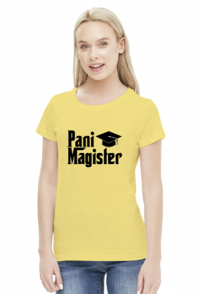 Obrona pracy magisterskiej prezent - koszulka Pani Magister