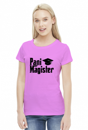 Obrona pracy magisterskiej prezent - koszulka Pani Magister