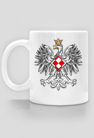 AeroStyle - kubek z orłem i szachownicą lotniczą