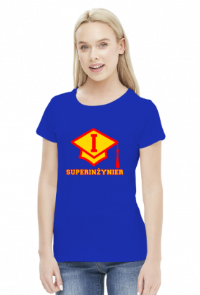 Prezent dla inżyniera - Super inżynier koszulka damska