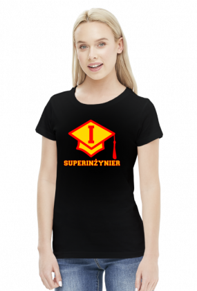 Prezent dla inżyniera - Super inżynier koszulka damska