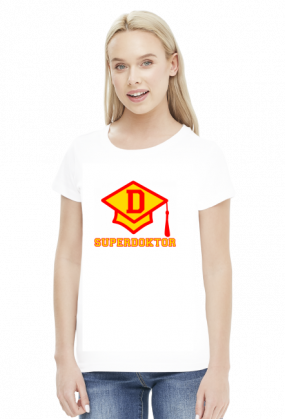Prezent na obronę doktoratu - koszulka Superdoktor