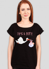 Koszulka dla przyszłej mamy dziewczynki - It's a girl