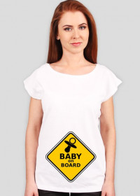 Koszulka Baby on board dla ciężarnej