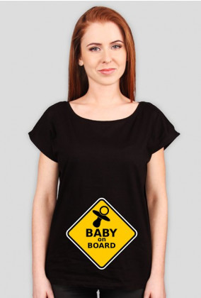 Koszulka Baby on board dla ciężarnej