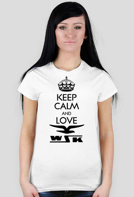 Koszulka motocyklowa Keep Calm WSK - damska