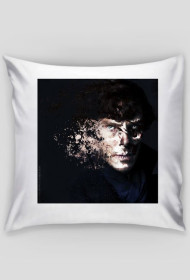Poduszka Sherlock z napisem "sherlock fan art"