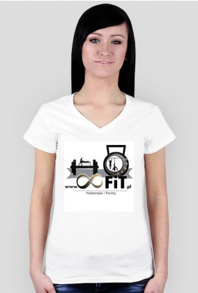 T-shirt damski z logiem 8FiT