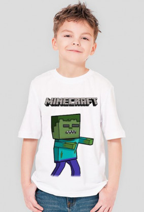 Koszulka MINECRAFT, ZOMBIE! DZIECIĘCA!