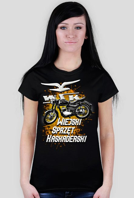 Koszulka motocyklowa WSK - Wiejski Sprzęt Kaskaderski - damska