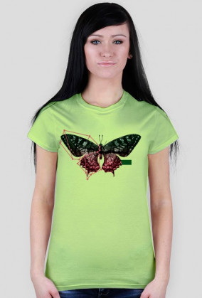 Construct T-shirt Koszulka Bluzka damska Zwierzęta Motyl