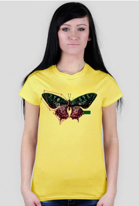 Construct T-shirt Koszulka Bluzka damska Zwierzęta Motyl