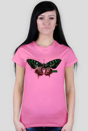 Construct T-shirt Koszulka Bluzka damska Zwierzęta Motyl