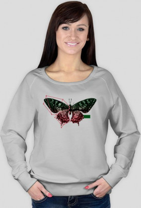 Construct Bluza damska Zwierzęta Motyl
