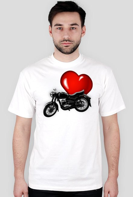 Koszulka motocyklowa I love WSK - męska